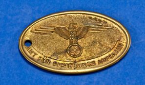 SS Gestapo ID Tag