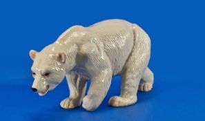 Melba Ware Pottery Polar Bear Figure.
