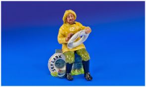 Royal Doulton Figure ``The Boatman``-Skylark HN2417. Designer M. Nicoll. Issued 1971-87. Height 6.5