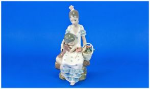 Lladro Rare Figure ``Gypsy Vendors``, model number 4993. Artist Juan Huerta. Issued 1978-1985.