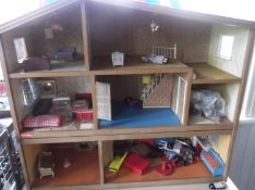 Lundby Dolls House. Fully furnished, 3 stories, with electrics.