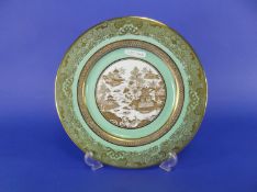 Copeland Spode. A Handsome Charger or Server Broad Rim Plate. Beautifully gilded in gold on a