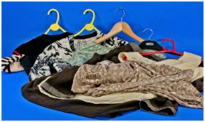 Collection of Ladies Designer Clothes, size 14 comprising Karen Millen Long Sleeved Cream Top,
