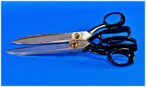Two Very Large Heavy Quality Tailor Scissors, by Wilkinsons and Sons. In excellent condition c