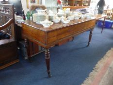 Large Mahogany Side Table, originally converted from an early 19th century piano, the lid lifting