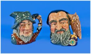 Royal Doulton Character Jugs, 2 in total. 1). Rip Van Winkle, D6438. Issued 1955-95, height 7