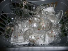 Box of Eternal Beau Glasses, comprising wine and Champagne glasses.