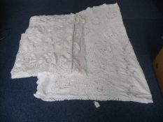 Two Lace Tablecloths, extensive lace work. Both need small repairs.