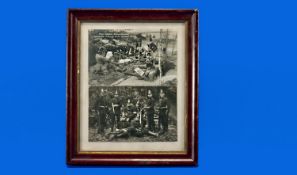 Framed and Glazed Picture of WW1 German Soldiers.