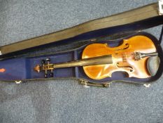 20thC Violin And Case.