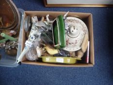 Box Of Misc Pottery And Collectables.