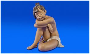 Lladro Figure `In Sleepy`, model number 2358. Issued 1997. 11 inches in height. First quality and