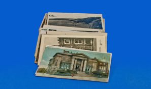 Collection of Around 75 Assorted Postcards, mainly historic, depicting buildings around the