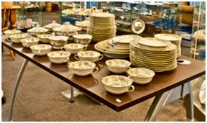Noritake Part Dinner Service Comprising 12 Dinner Plates, 12 Medium Plates, 11 Side Plates, 12