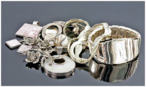 Collection Of Silver Jewellery.