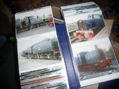 Large Quantity of Photographs of Steam Trains (10) album s with loose pictures. Approx 700 photos.