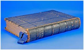 Extra Large Family Leather Bound Bible. Books of The Old and New Testaments. No illustrations. Date