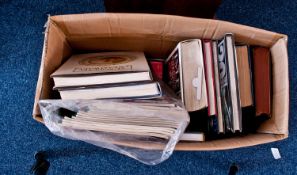 Box Containing a Collection of Antiques Books, on various categories, including ceramics.