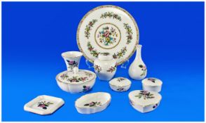 Small Quantity of Ceramics, comprising a collection of Wedgwood `Hathaway Rose` trinkets, all on a