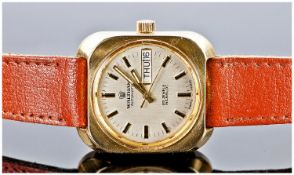Waltham Automatic Dry-Day Gold Filled Wrist Watch. c.1970`s, model 2420. 25 jeweled, water