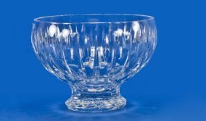 Waterford Very Fine Cut Crystal Fruit Bowl `Marquis` Design mint condition. 7`` in height. 9.25``