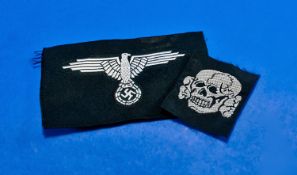 SS Insignia Unissued Eagle and Skull