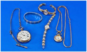 A Bag Of Misc Watches And Pocket Watch
