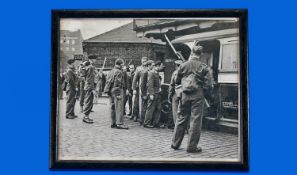 Framed and Glazed Picture of a Captured German Airman.