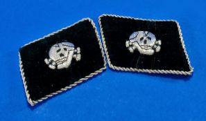 SS Tottenkoff Officers Collar Tabs.