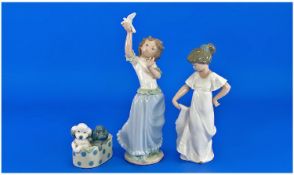 Nao Figures By Lladro 3 in total. Tallest Figure `10.75``. Excellent condition in all aspects.