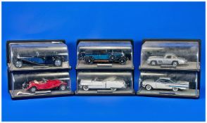 Collection Of 7 Franklin Mint Boxed Miniature Cars, 1960 Chevrolet Impala, 1954 Mercedes Benz, 1929