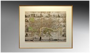 Fraser`s Panoramic Plan Of London. Dedicated to her most gracious majesty Queen Adelaide, engraved