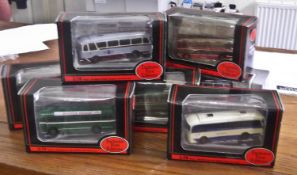 Box of Various Exclusive First Editions Model Buses, all boxed to the scale of 1:76, comprising