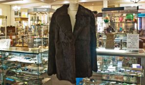 Sable Brown Orylag Fur Jacket, a light, warm, soft, silky fur with fine but very dense hairs and