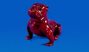 Royal Doulton Flambe Ware Bull Dog Figure A/F. 4`` in height.