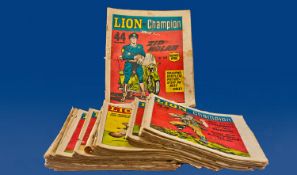 30 Issues of the Lions and Champion Comic from 25th June 1966 onward.
