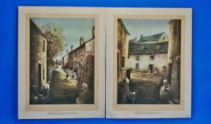 Pair of Signed Prints, Rushton. Pencil signed to the margins. Unframed. `Our Street` and `Forgotten