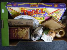 Box Of Assorted Collectables And Ceramics, including Goebel decanter set, Poole vase, vintage