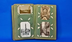 Old Postcard Album & Contents