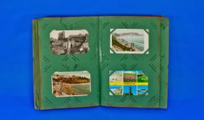 Old Postcard Album & Contents