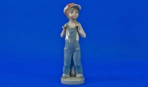 Lladro Figure ``Boy from Madrid``. Model number 4898, issued 1974-1997. Height 8.5 inches.