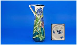 Walter Moorcroft Collectors Club Jug/Vase. Date 1996. No 2385. `Lilies` Design. 9.5 inches high.