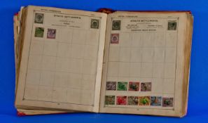 Fairly Typical but well filled Strand stamp album. Belonged to a British Officer who never came