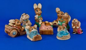 Collection of Pendelfin Figures.