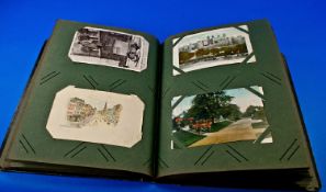 Old Postcard Album & Contents