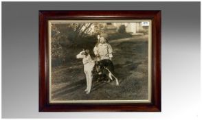 Very Rare Large Size Original Photograph From The 1920/30`s inscribed in ink to lower right `