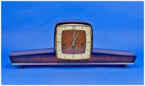 German Art Deco Westminster Chimes Mantle Clock striking on 5 rods with outer balance escapement.