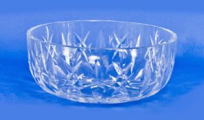 A very good quality Waterford cut crystal bowl, 10 inches in diameter.