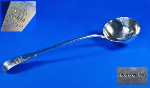 Victorian Fine Quality Silver Ladle. Hallmarked London 1885. Makers mark JA - TS. 13.5 inches in