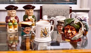 Collection of Toby Jugs including Royal Doulton.